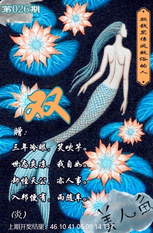 美人鱼单双中特图